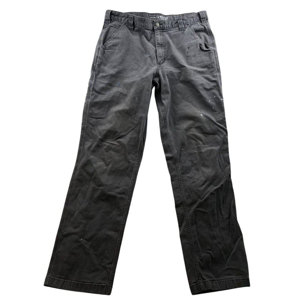 Carhartt Men's Work Pants Size 32x30 Straight Relaxed Workwear Classic Gray Casu